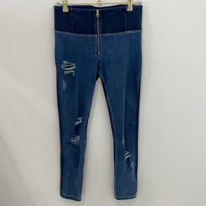 Freddy distressed denim skinny jeans